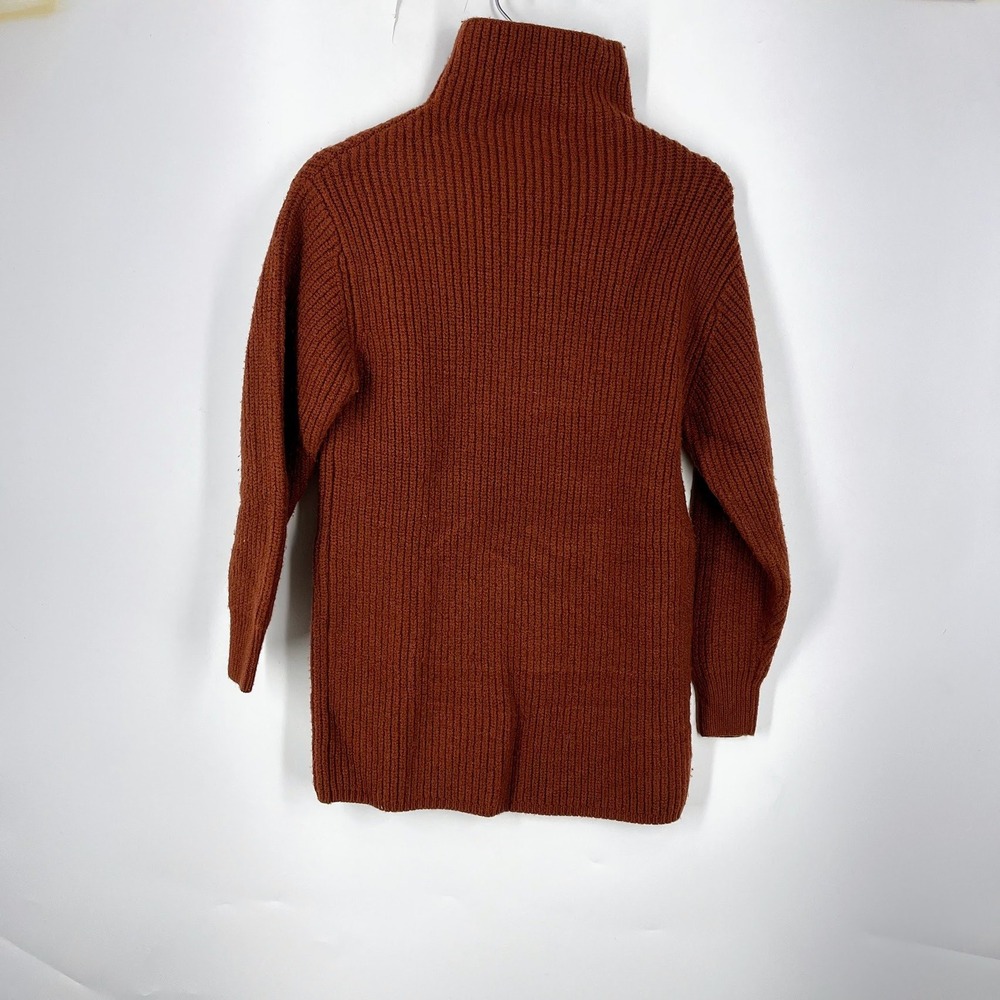 Aritzia Wilfred Montpellier 100% Merino Wool Ribbed Knit Turtleneck Sweater SZ S